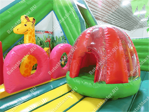Коммерческий надувной батут "Джунгли малый"