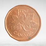 Canada, 1 Cent, 1996 – Elizabeth II (Third Portrait, 12-Sided Design), AU