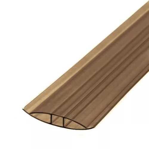 Профиль НР 4-6 мм соединительный POLYPLAST коричневый 6м
