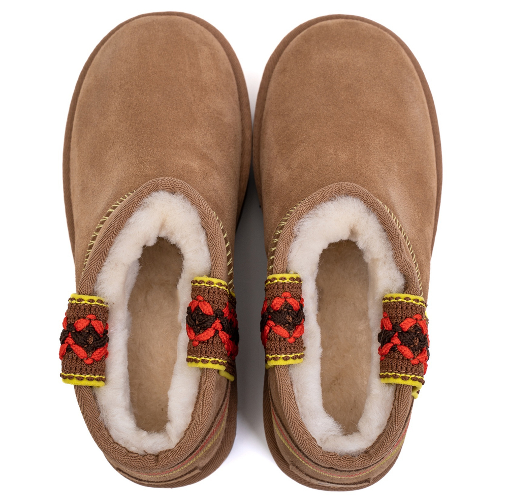 UGG Classic Ultra Mini Braid Platform Chestnut