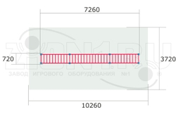 Рукоход Курсант СЭ056 для спортивной площадки