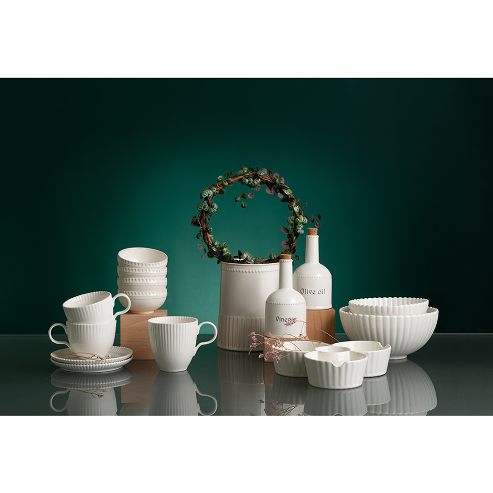 Кружка из фарфора белого цвета из коллекции kitchen spirit, 350 мл