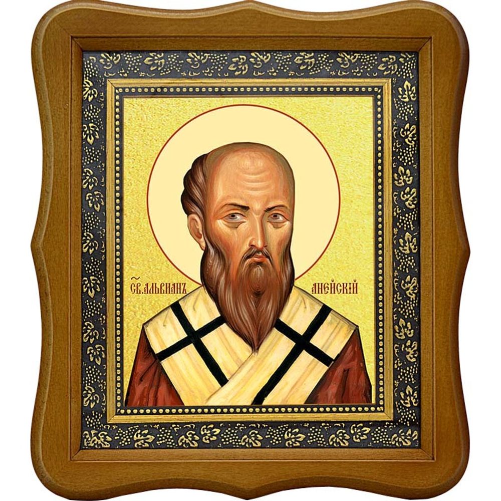 Альвиан Анейский Священномученик. Икона на холсте.