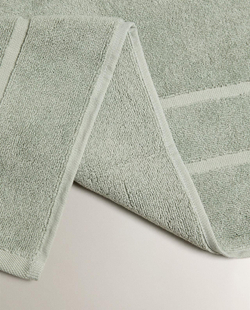 Zara Home - Нескользящий коврик для ванной из хлопка, синий, 55x80 см