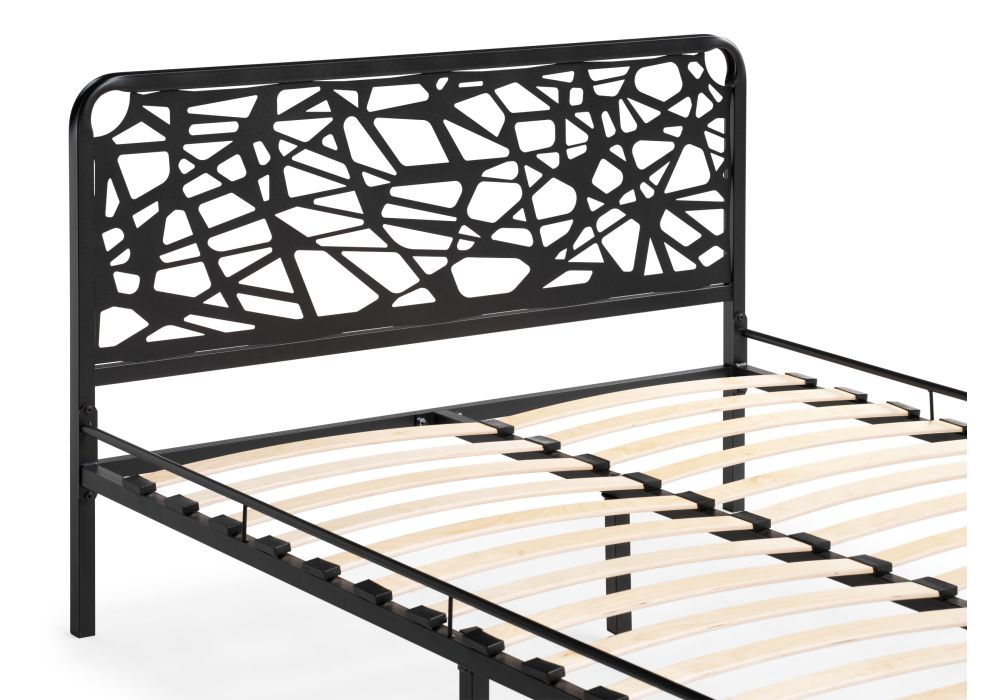 Полутораспальная кровать Кубо 120х200 черный