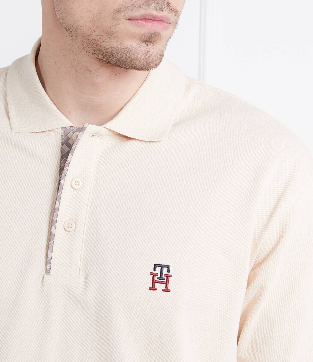 поло monogram placket archiv Tommy Hilfiger - бежевый(MW0MW30785)