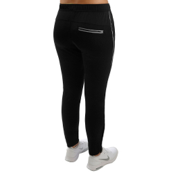 Женские теннисные брюки Dunlop Knitted Training Pants Women - Black, Lightgrey