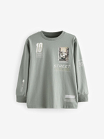 Лонгслив для мальчика Next N29-672, 3 шт., Серый, Бежевый, Синий