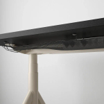 Письменный стол с регулировкой высоты - IKEA IDÅSEN/IDASEN, 120х70х63-127 см, черный/бежевый, ИДАСЕН ИКЕА