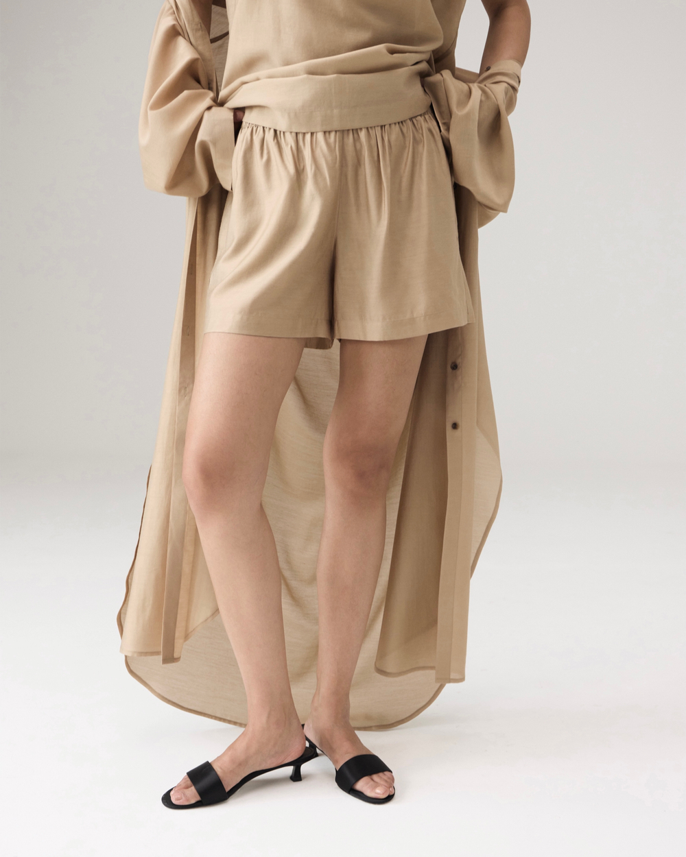 Шорты из батиста