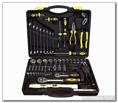 Набор инструмента 72 предметов CrV БМ