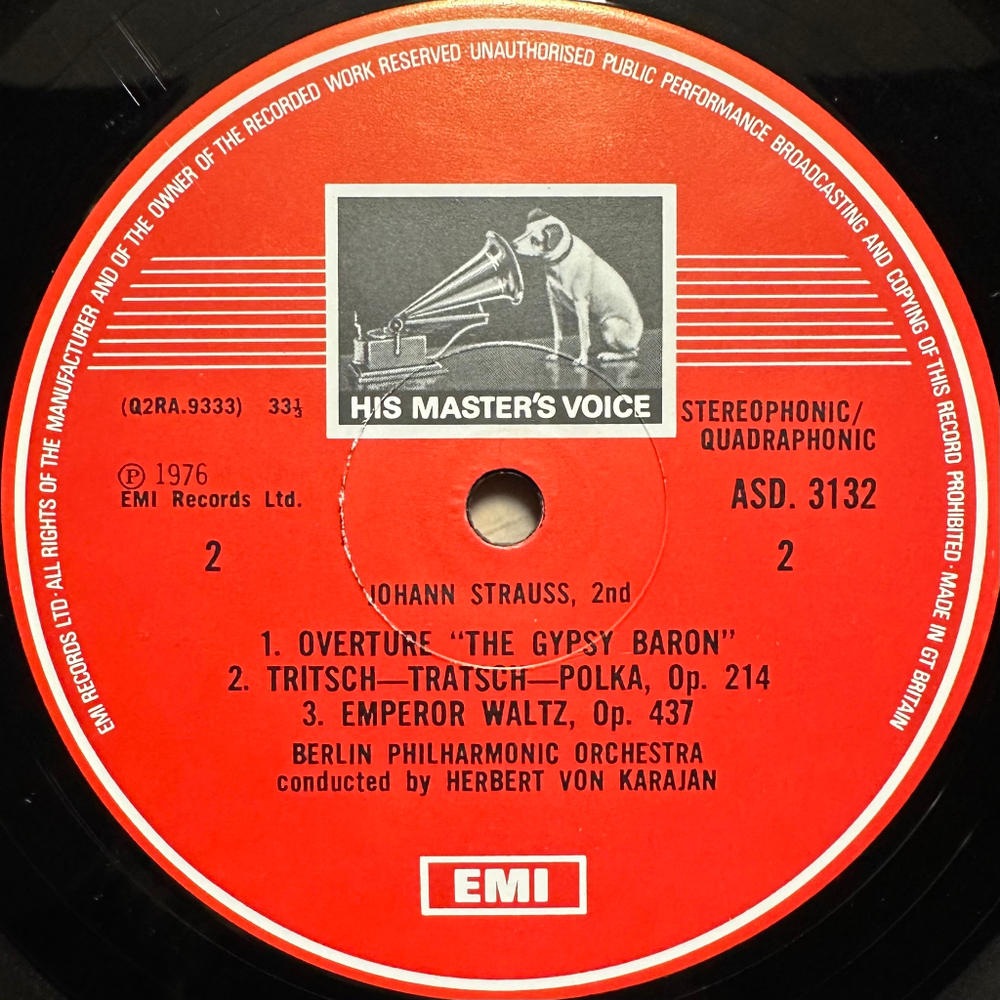 Штраус, Караян, Берлинский филармонический оркестр (Англия 1976г.)