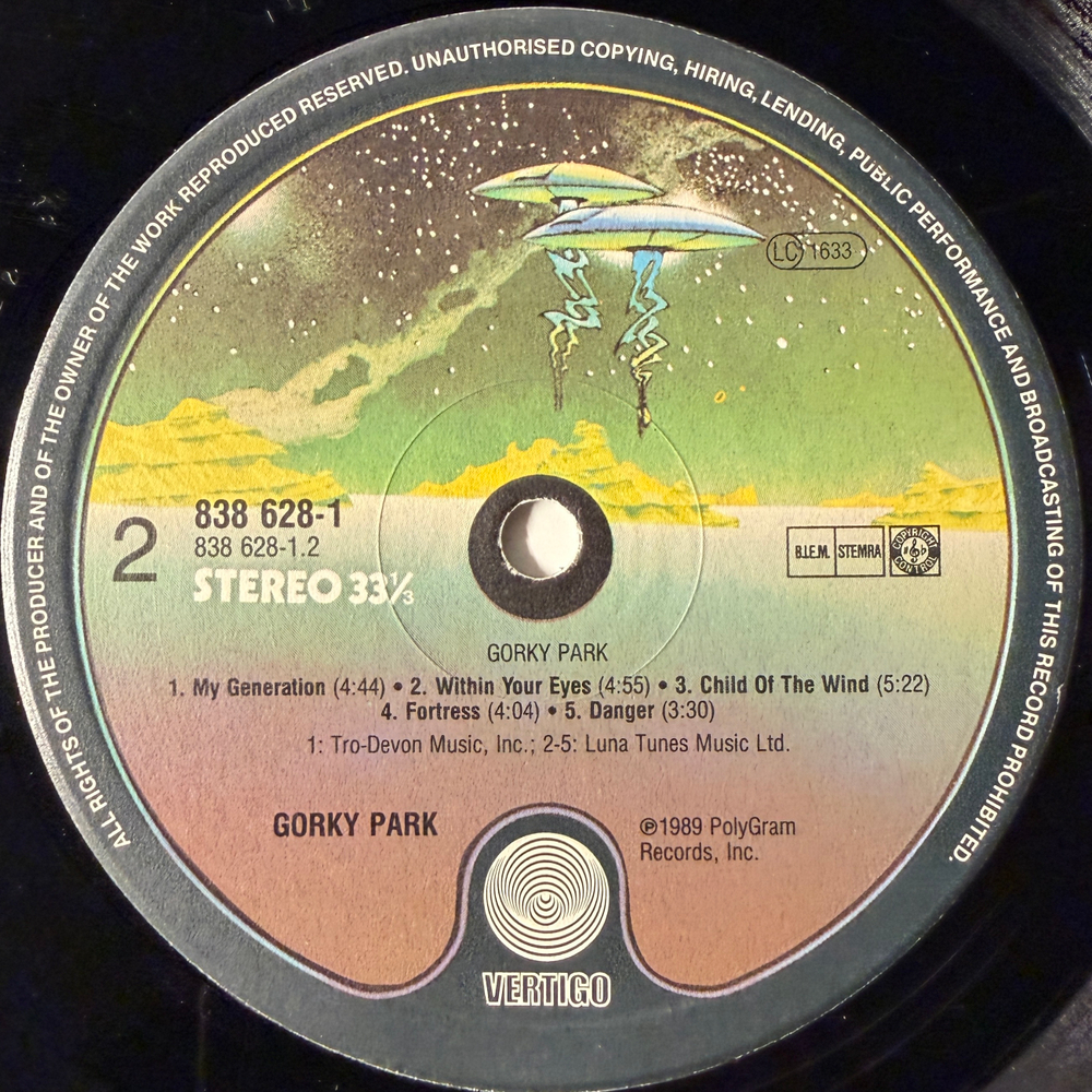 Gorky Park - Парк Горького (Европа 1989г.)