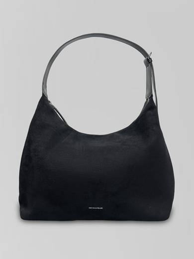 Сумка May Va 15055 замшевая на замке с одной удлиненной ручкой