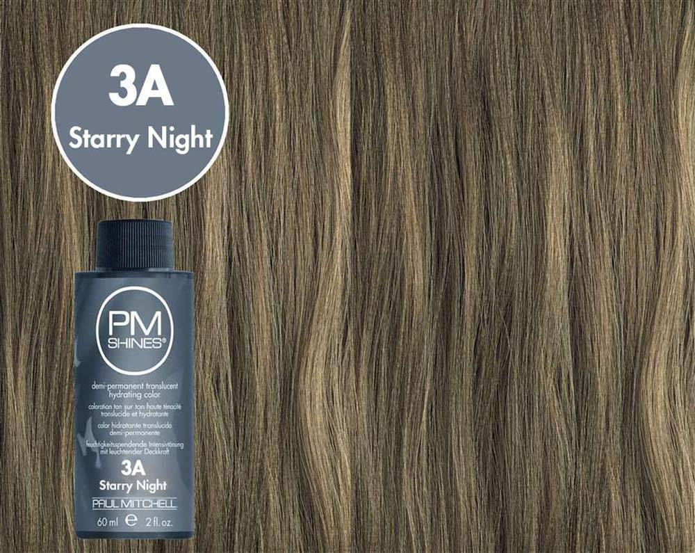 Полуперманентный краситель для мягкого тонирования PM Shines 3А Starry Night/Звездная ночь, 60 мл