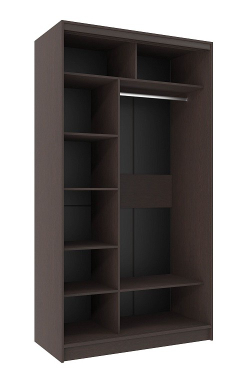 Шкаф-купе двухдверный 1200 Домашний Венге