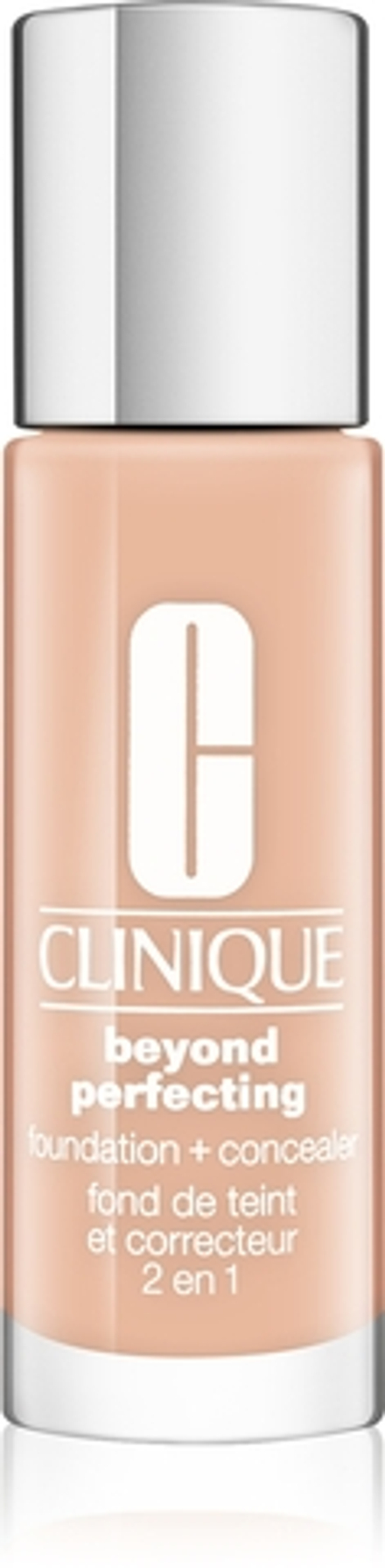 Clinique Beyond Perfecting Foundation + Concealer - Тональная основа: подкладка и корректор 2 в 1 оттенок 04 Cream Whip, 30 ml