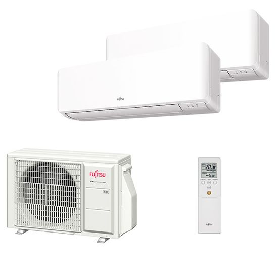 Мультисплит система на 2 комнаты Fujitsu ASYG07KMCC + ASYG09KMCC / AOYG14KBTA2