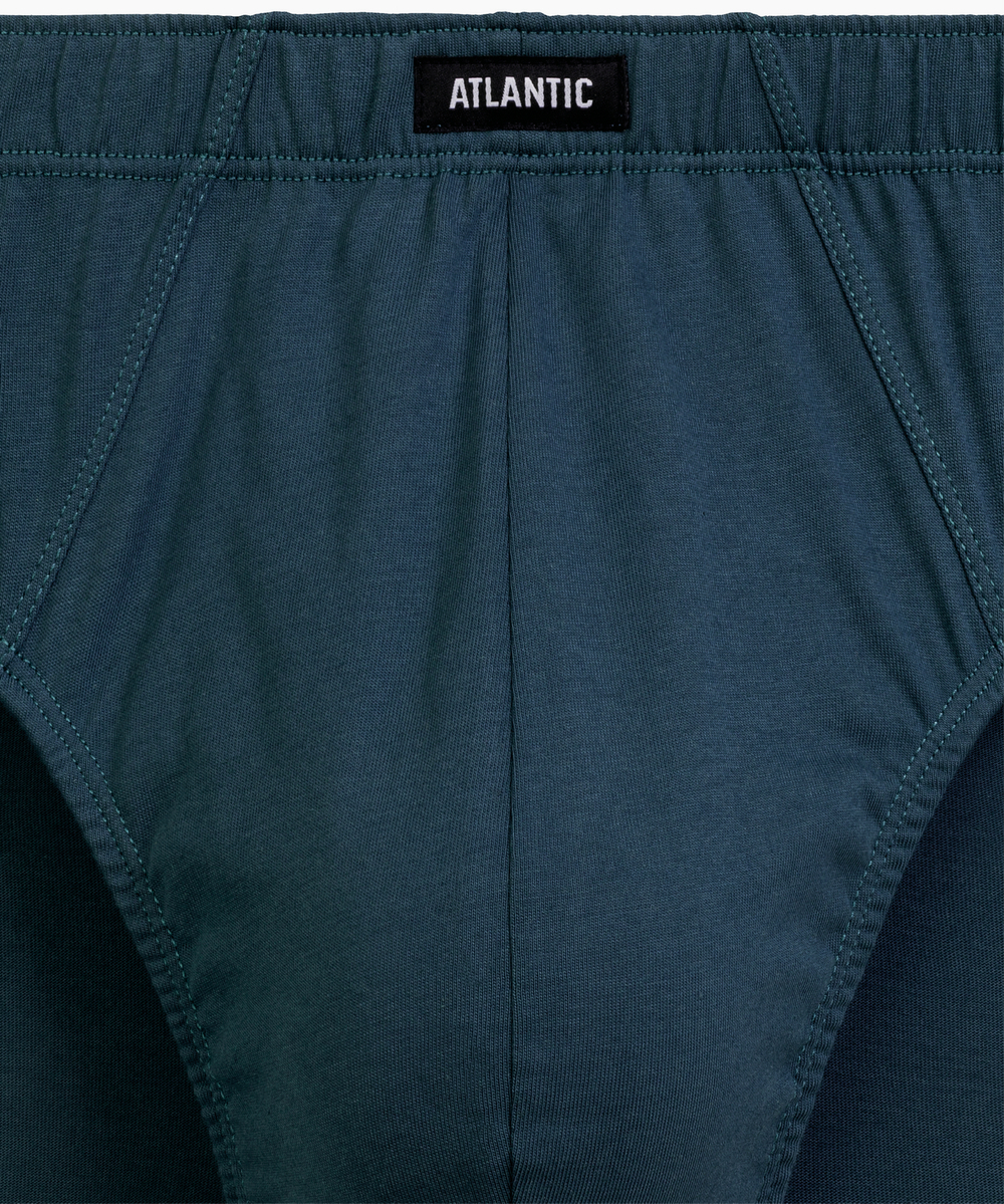 Мужские трусы слипы классика Atlantic, набор 2 шт., хлопок, сине-зелёные + зелёные, 2RMP-006