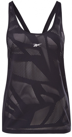 Женский топ теннисный Reebok Perforated Tank Top W - черный