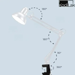 Настольная лампа для маникюра на струбцине