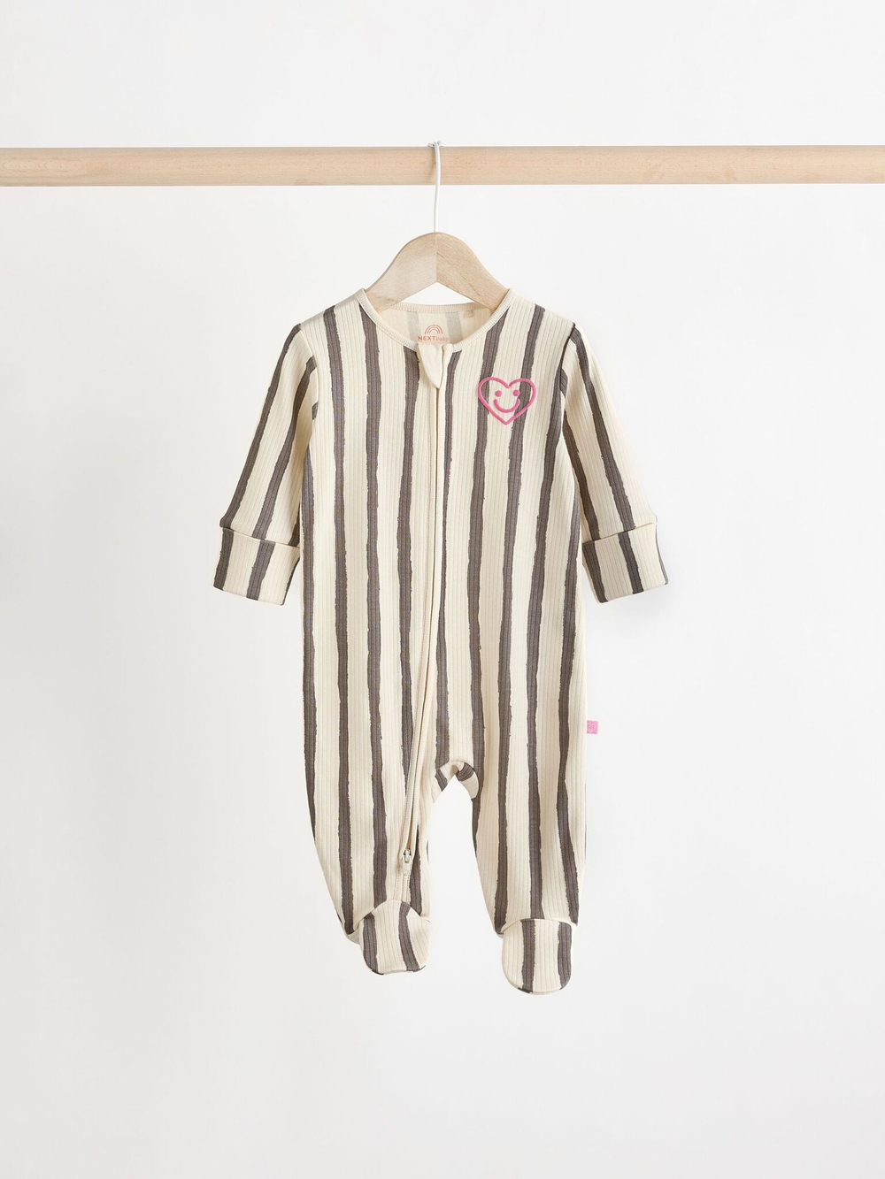 Комбинезон / Cлип для малышей Next B61-422, 3 шт., Бежевый, Розовый