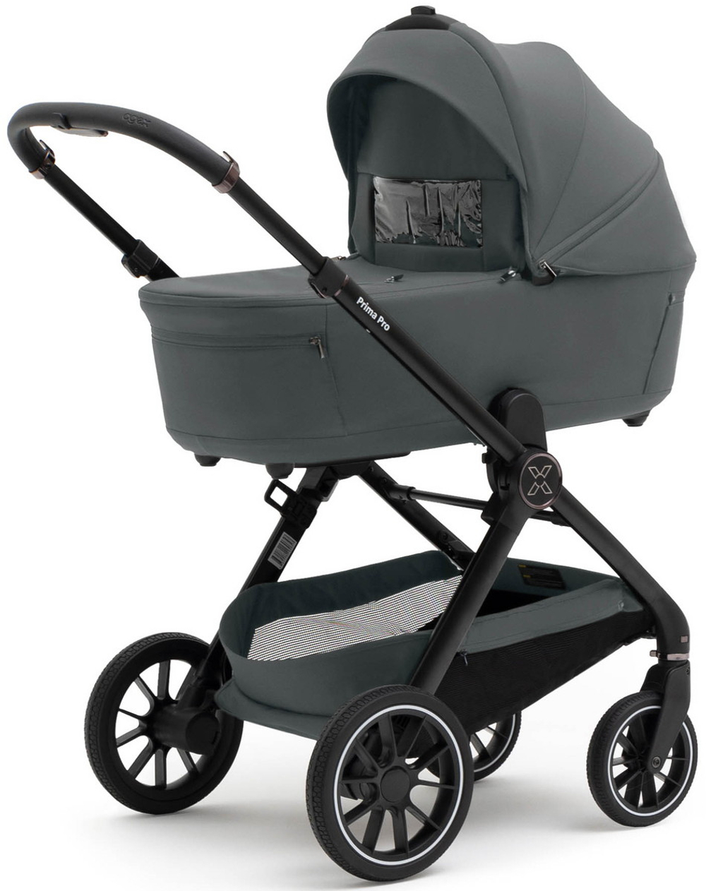 Коляска Agex Prima Pro 3 в 1 с автокреслом i-Team ATG080 Grey APP633 Grey (Серый)