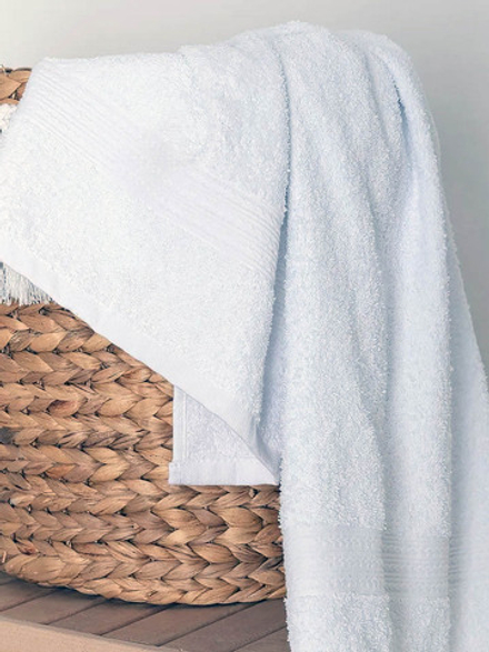 Полотенце махровое Отельное 440гр "Косичка" (БЕЛОЕ)