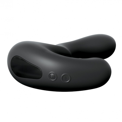 Черный силиконовый вибромассажер простаты 14см PipeDream Anal Fantasy Elite Collection Ultimate P-Spot Milker 4770-23