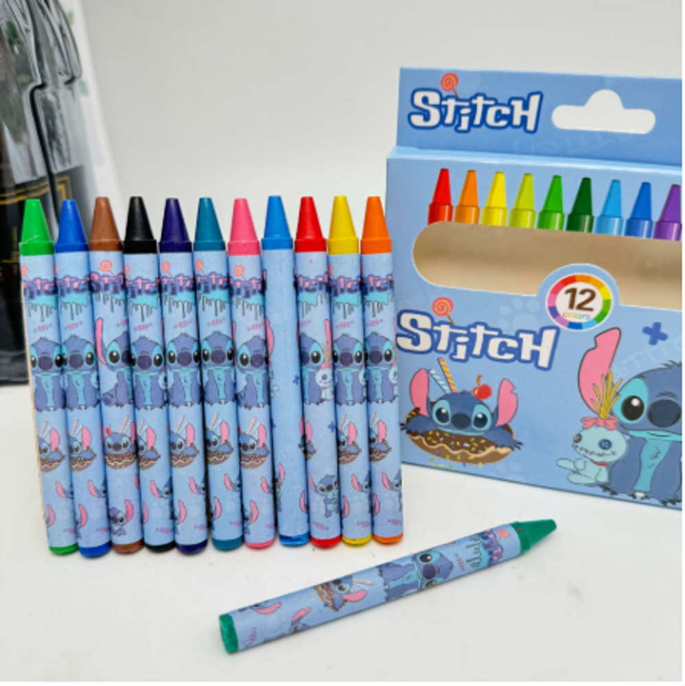 Набор восковых мелков "Baby Stitch", 12 шт