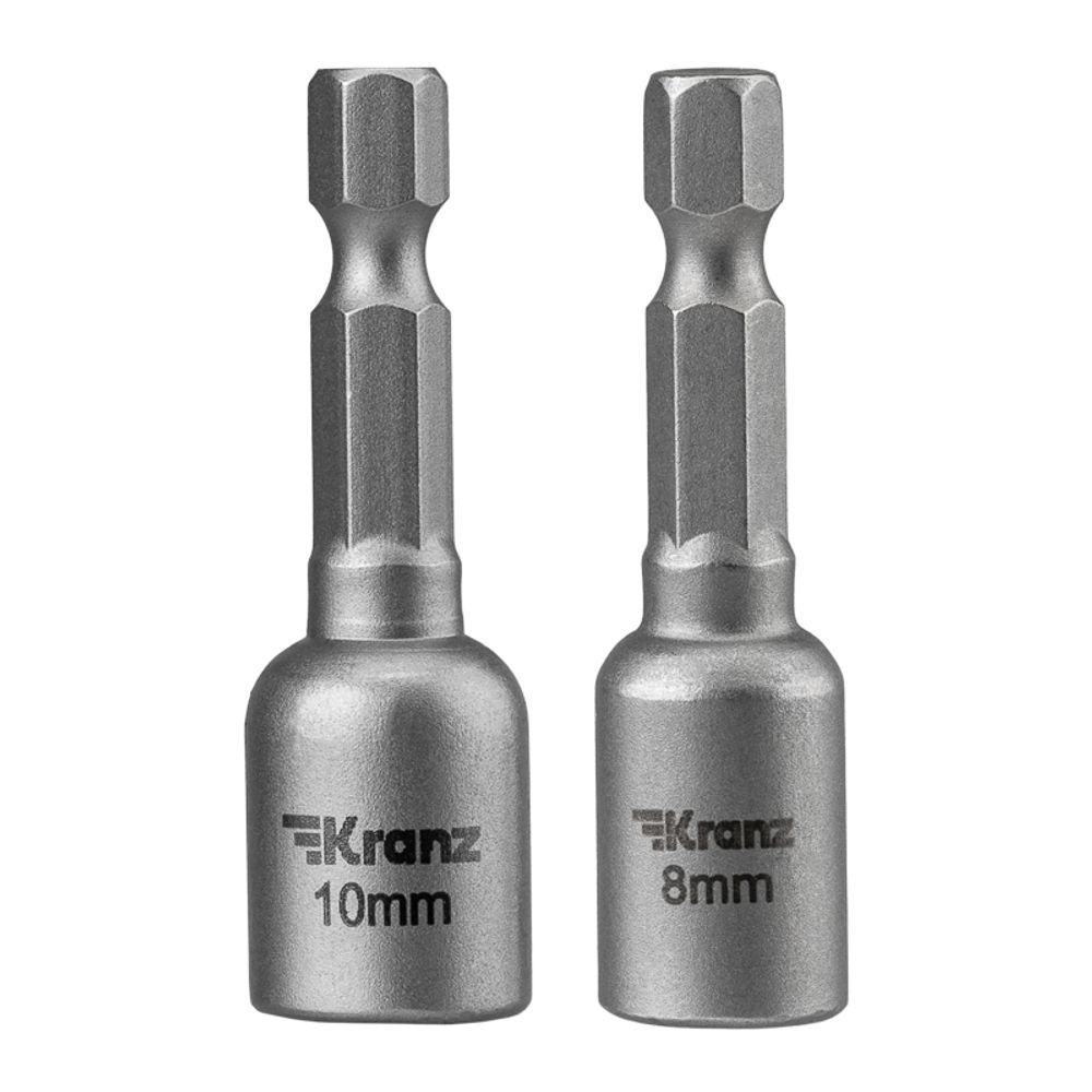 Ключ-насадка магнитный 1/4" 8х48мм + 10х48 мм (2 шт/уп) KRANZ