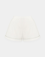 Пижама Белая 2 (рубашка с длинным рукавом + шорты)