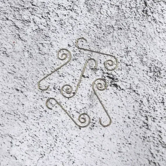 Крючки для елочных украшений, золото, 50 шт., Christmas DeLuxe (86784)