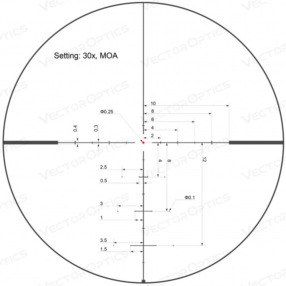 Прицел для дальнобойной охоты Vector Optics Continental X8 4-32х56 SFP ED Hunting