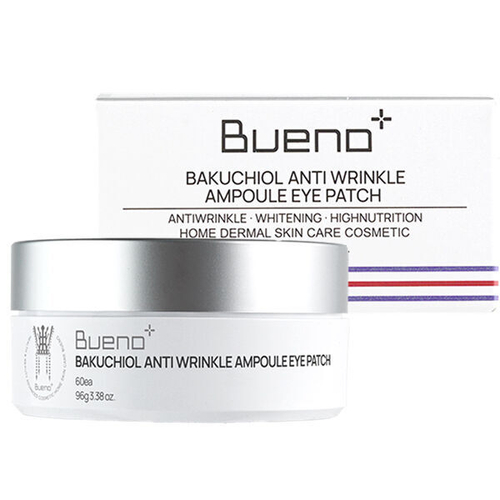Лифтинг-патчи для век с бакучиолом и ретинолом Bueno Bakuchiol Anti Wrinkle Ampoule Eye Patch, 60шт (96г)