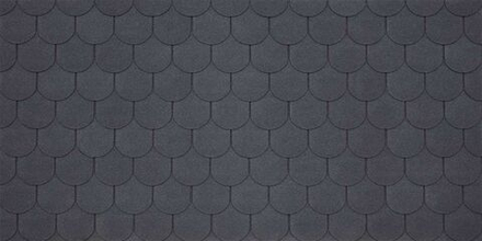 Гибкая черепица TEGOLA ASSISI Ardesia 468 2,9 м2