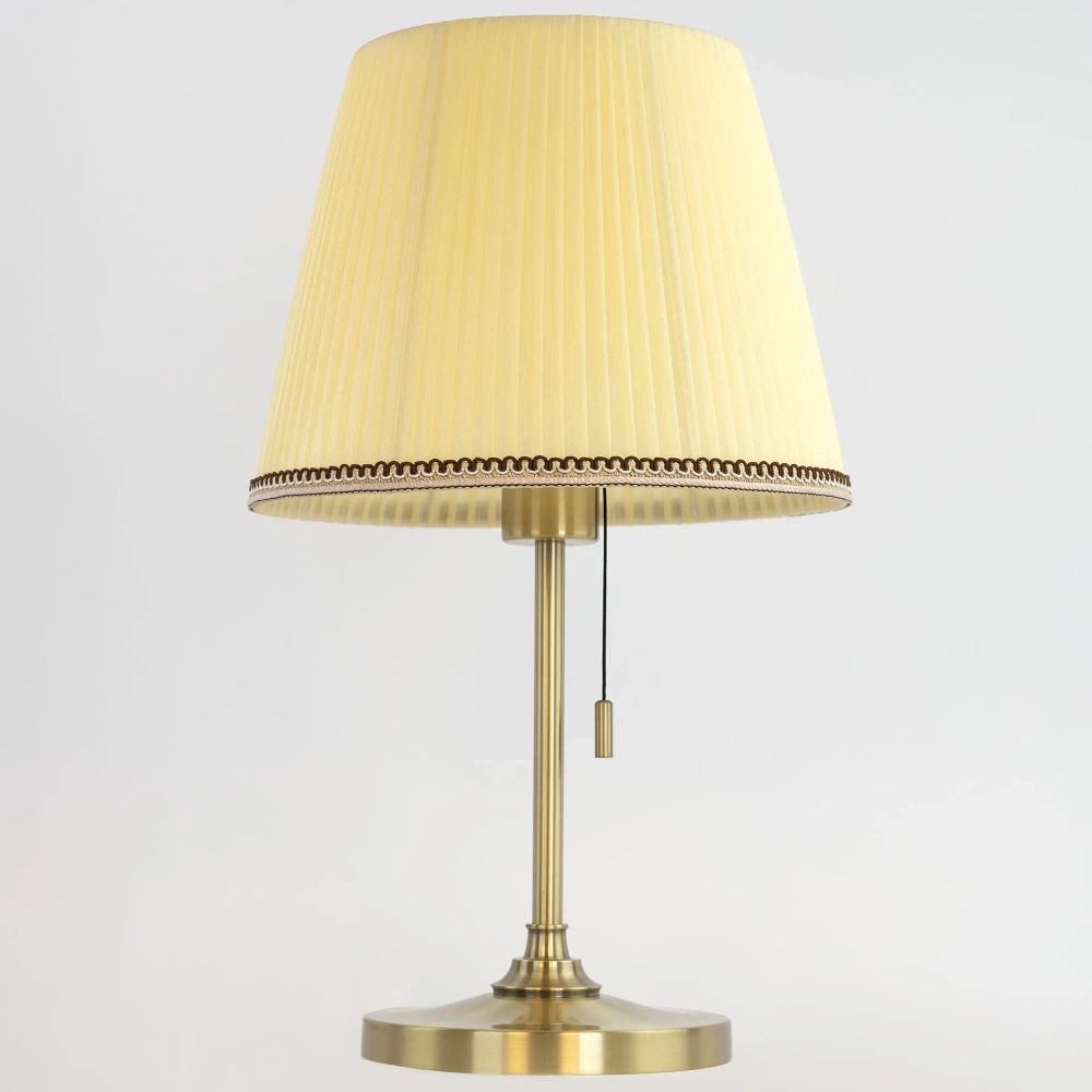 Citilux Линц CL402733 Настольная лампа бронза с кремовым абажуром