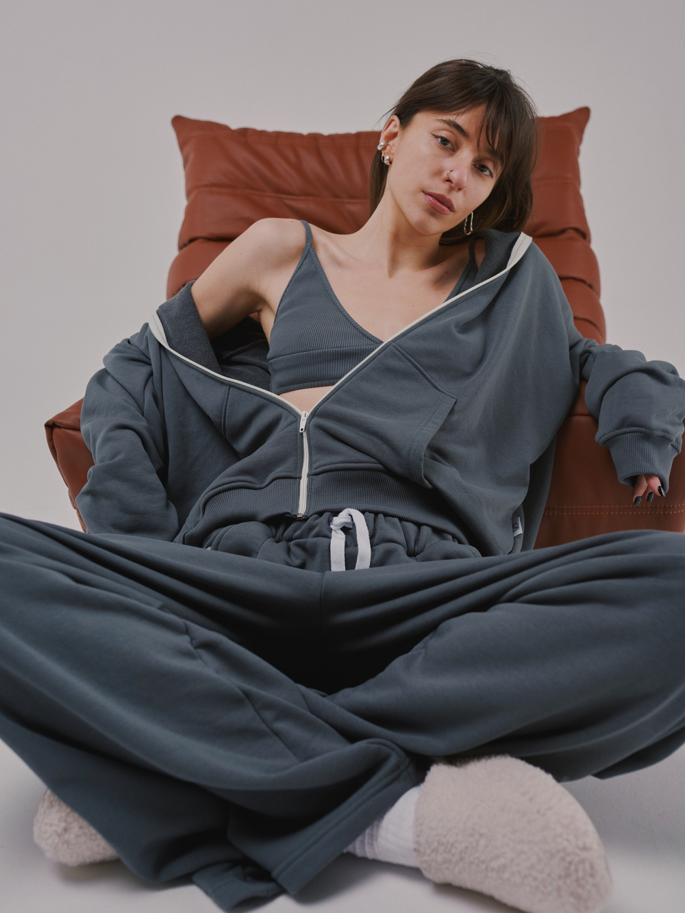 Zip-Up Hoodie LOGO Castlerock