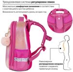 Ранец BRAUBERG SHINY, 2 отделения, "Honey bunny", 36х28х14 см, 270695