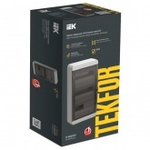 Щит накладной пластиковый TEKFOR КМПн-36 36м серый черная прозрачная дверь IP65 IEK (01-03-041) TF5-KP72-N-36-65-K03-K02