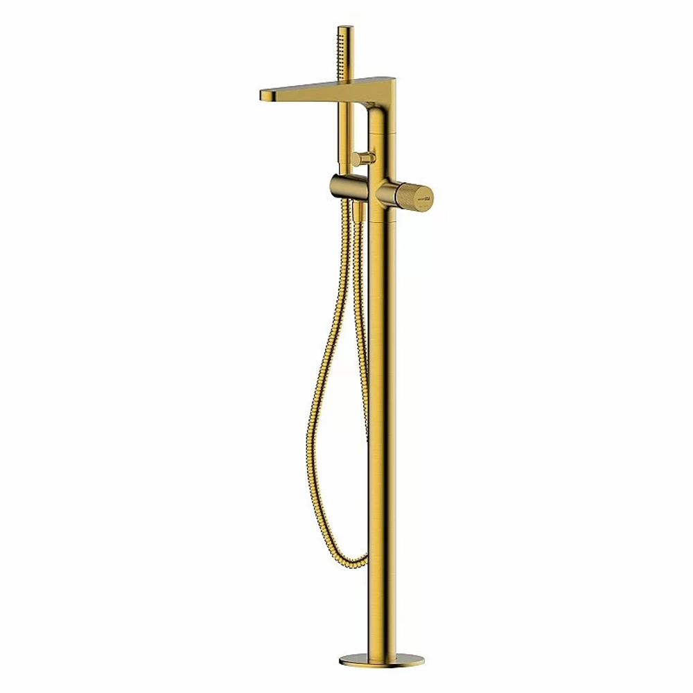 Смеситель для ванны WasserKRAFT Schunter 8221 золото матовое