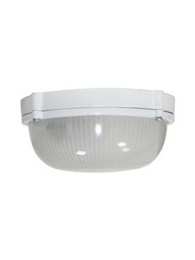 Светильник "Банник" 1301 НПП 03-60-013 1х60Вт E27 IP65 круг малый корпус бел. Элетех 1005500934