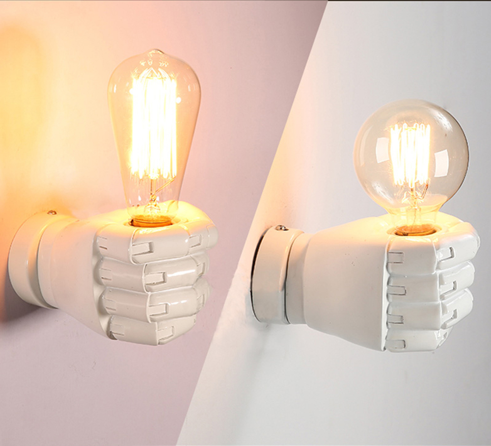 Wall design lamp Hand  (White)