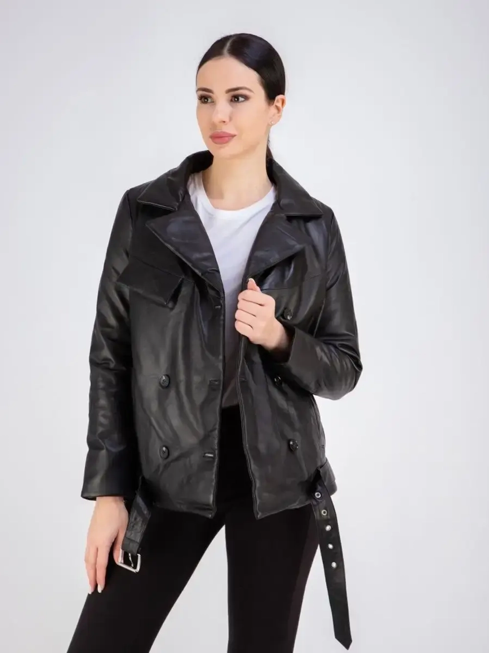 Куртка кожаная из натуральной кожи утепленная