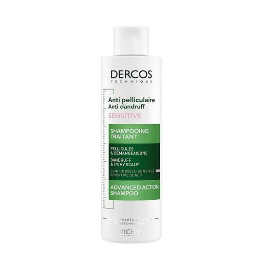 Vichy Dercos Anti-Dandruff Интенсивный шампунь-уход против перхоти для чувствительной кожи головы, 200 мл