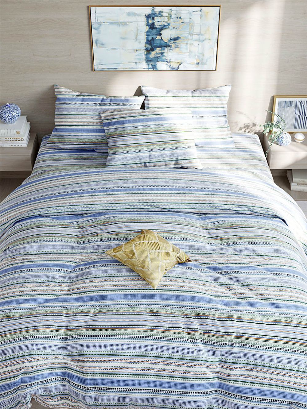 Постельное белье Сказка "Бисер" евро Наволочка 50х70 см 2 шт Простынь на резинке 180х200 см Пододеяльник 200х215 см, перкаль