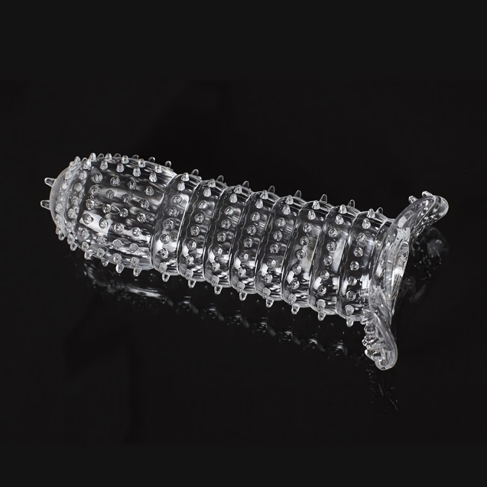 Стимулирующая силиконовая насадка с усиками Rosyland (Цвет: прозрачный)