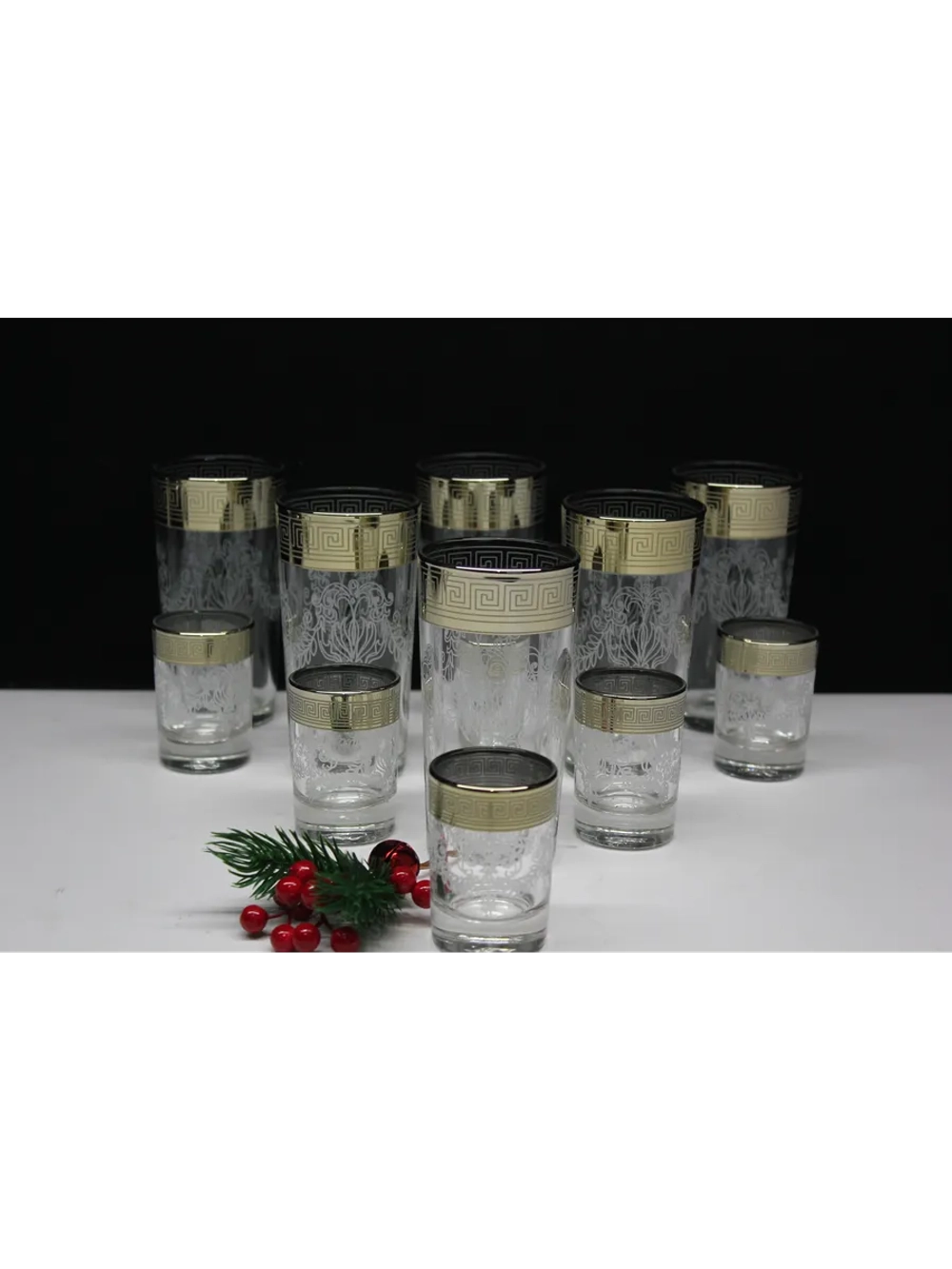 Набор 12 предметов стакан и стопка