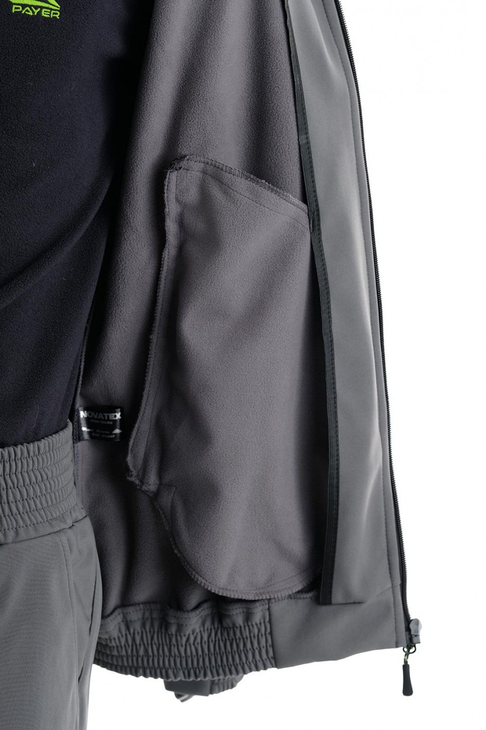 Осенний костюм для охоты и рыбалки «Барс» (полофлис, графит) ORION Active