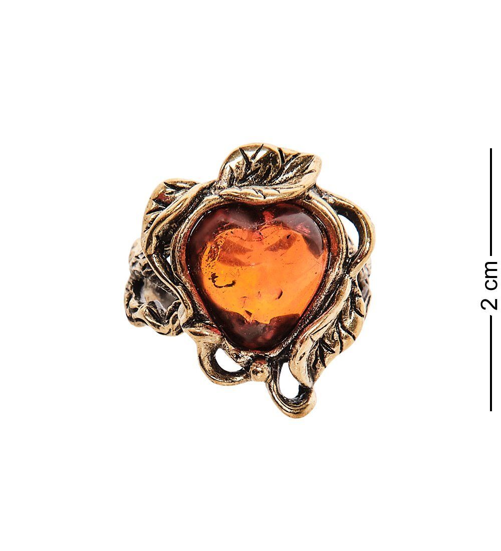 AM-2499 Кольцо «Сирень» (латунь, янтарь)